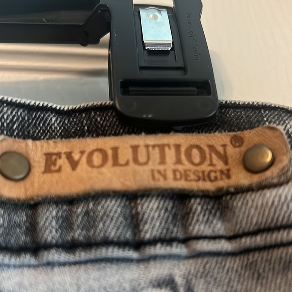 Evolution in Design Men Jeans Grey/Black Jeans Size 36/32 - Picture 3 of 7